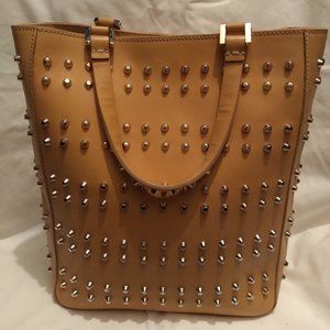 RARE Leather Studded Fendi Tote